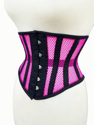 UnderBust Pink Mesh Corset